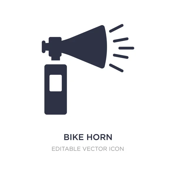 Ícone de chifre de bicicleta no fundo branco. Ilustração do elemento simples — Vetor de Stock