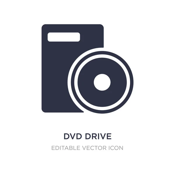 Icône de lecteur de DVD sur fond blanc. Illustration d'élément simple — Image vectorielle