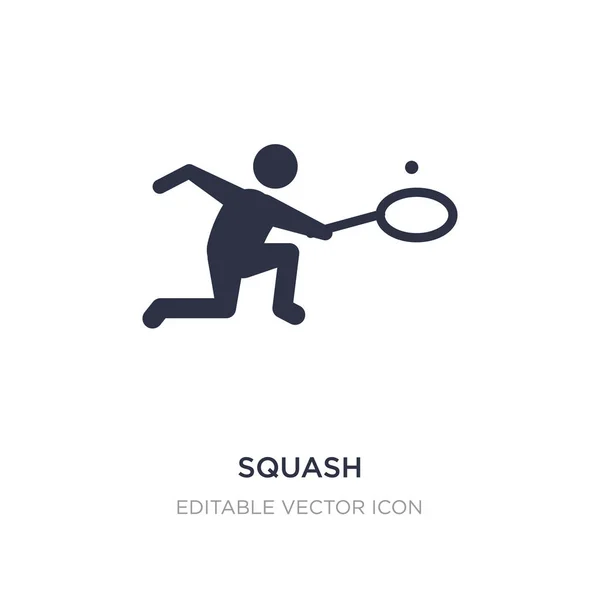 Squash-Symbol auf weißem Hintergrund. einfaches Element Illustration hin und her — Stockvektor