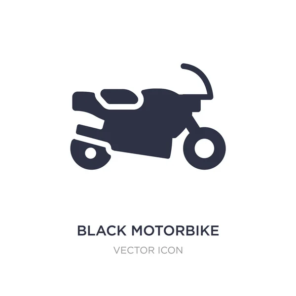 Ícone de moto preta no fundo branco. Elemento simples illustr — Vetor de Stock