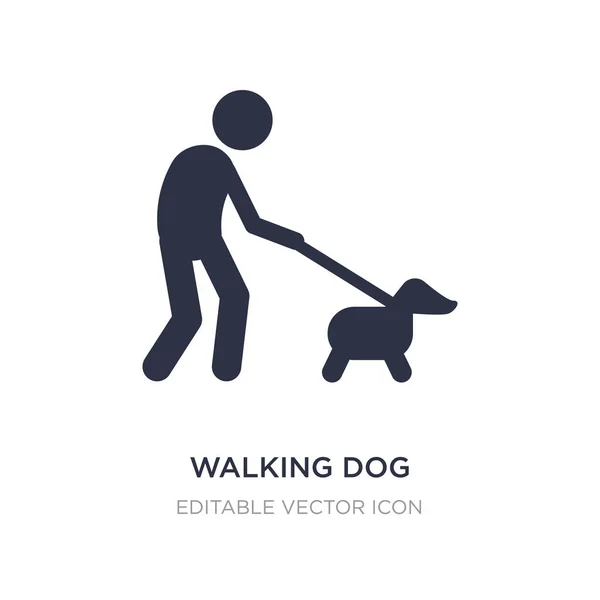 Icona cane ambulante su sfondo bianco. Elemento semplice illustratio — Vettoriale Stock
