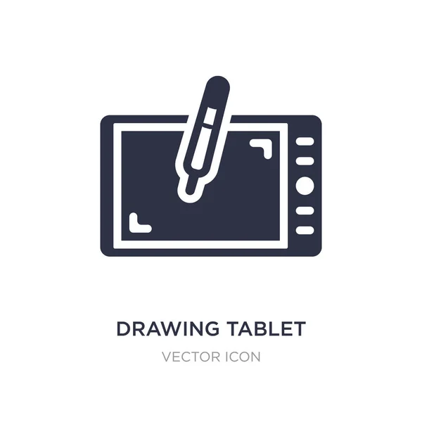 Dibujo icono de la tableta sobre fondo blanco. Elemento simple illustra — Vector de stock