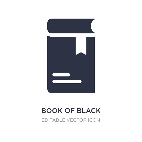Buch mit schwarzem Cover-Symbol auf weißem Hintergrund. einfaches Element krank — Stockvektor