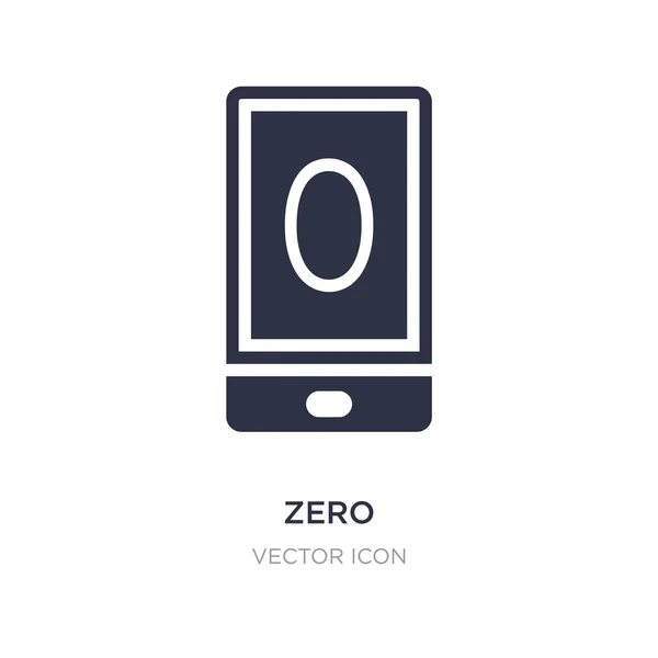 Icono cero sobre fondo blanco. Elemento simple ilustración de — Vector de stock