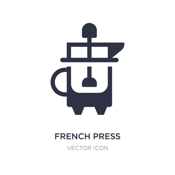 French press icon on white background. Simple element illustrati — Stock Vector