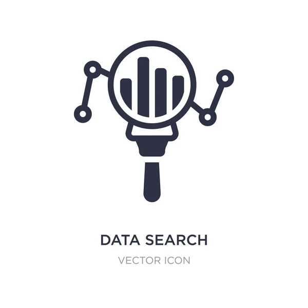 Data search interface icon on white background. Simple element i — Stock Vector
