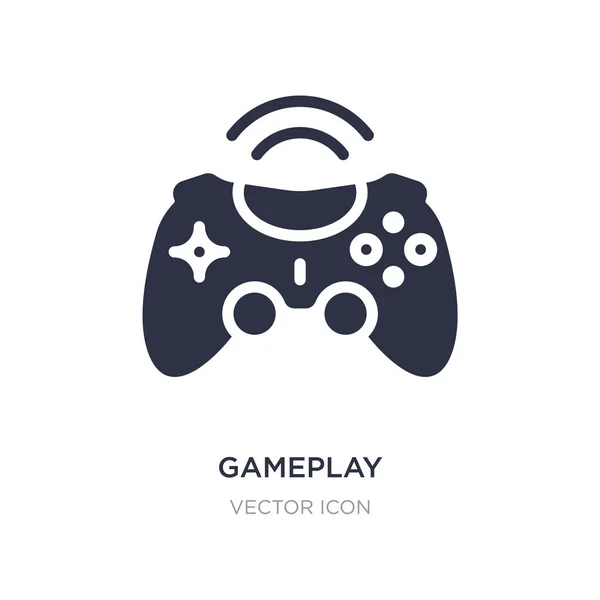 Icône de gameplay sur fond blanc. Élément simple illustration f — Image vectorielle