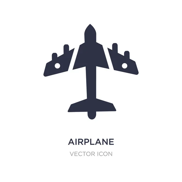 Airplane pointing up icon on white background. Simple element il — Stock Vector