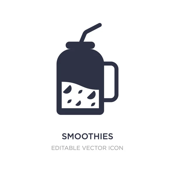 Ícone smoothies no fundo branco. Ilustração do elemento simples — Vetor de Stock