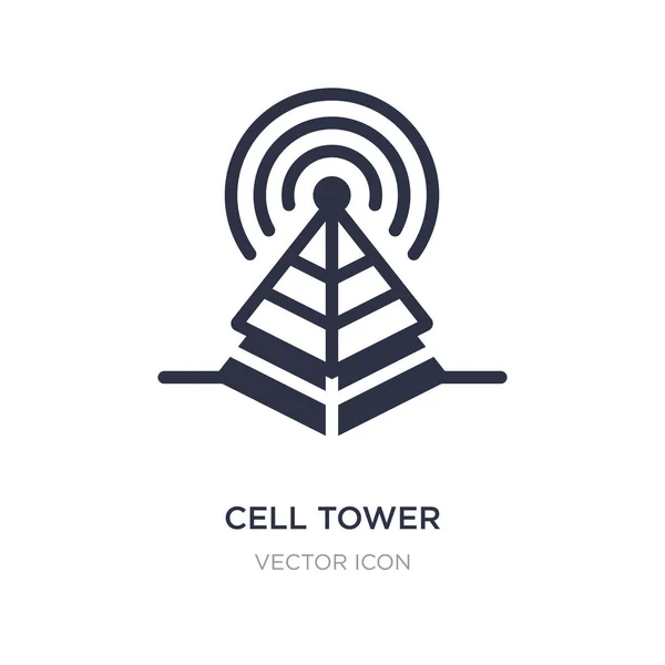 Ícone da torre celular no fundo branco. Ilustração do elemento simples — Vetor de Stock