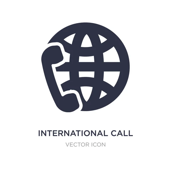 Internationales Anruflicon auf weißem Hintergrund. Einfaches Element illu — Stockvektor