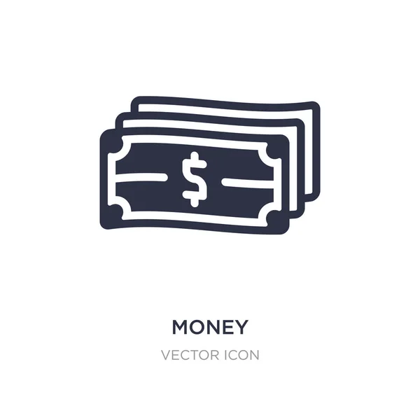 Geld-Symbol auf weißem Hintergrund. einfache Elementillustration aus — Stockvektor