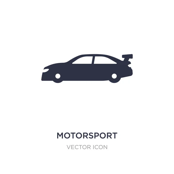 motorsport icon on white background. Simple element illustration