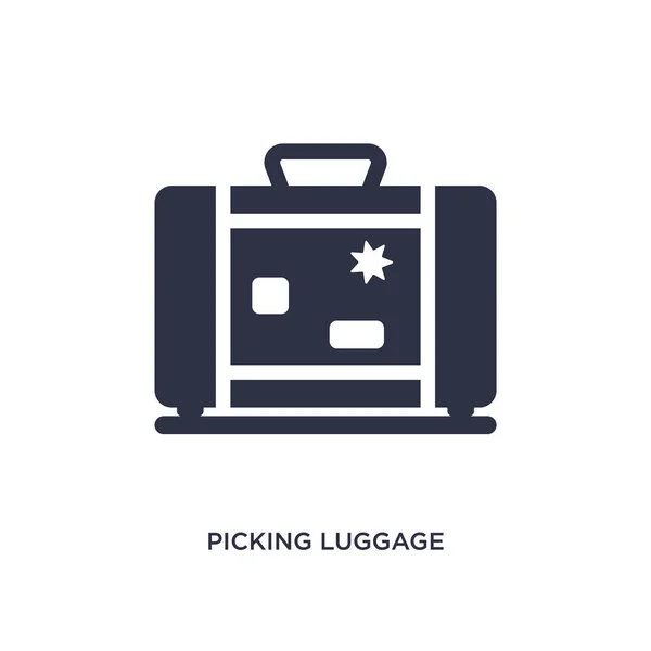 Kommissionierung Gepäcksymbol auf weißem Hintergrund. einfaches Element illustr — Stockvektor