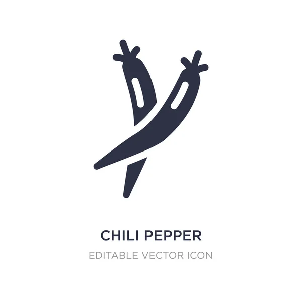 Chili pepper ikona na bílém pozadí. Jednoduchý prvek illustrati — Stockový vektor