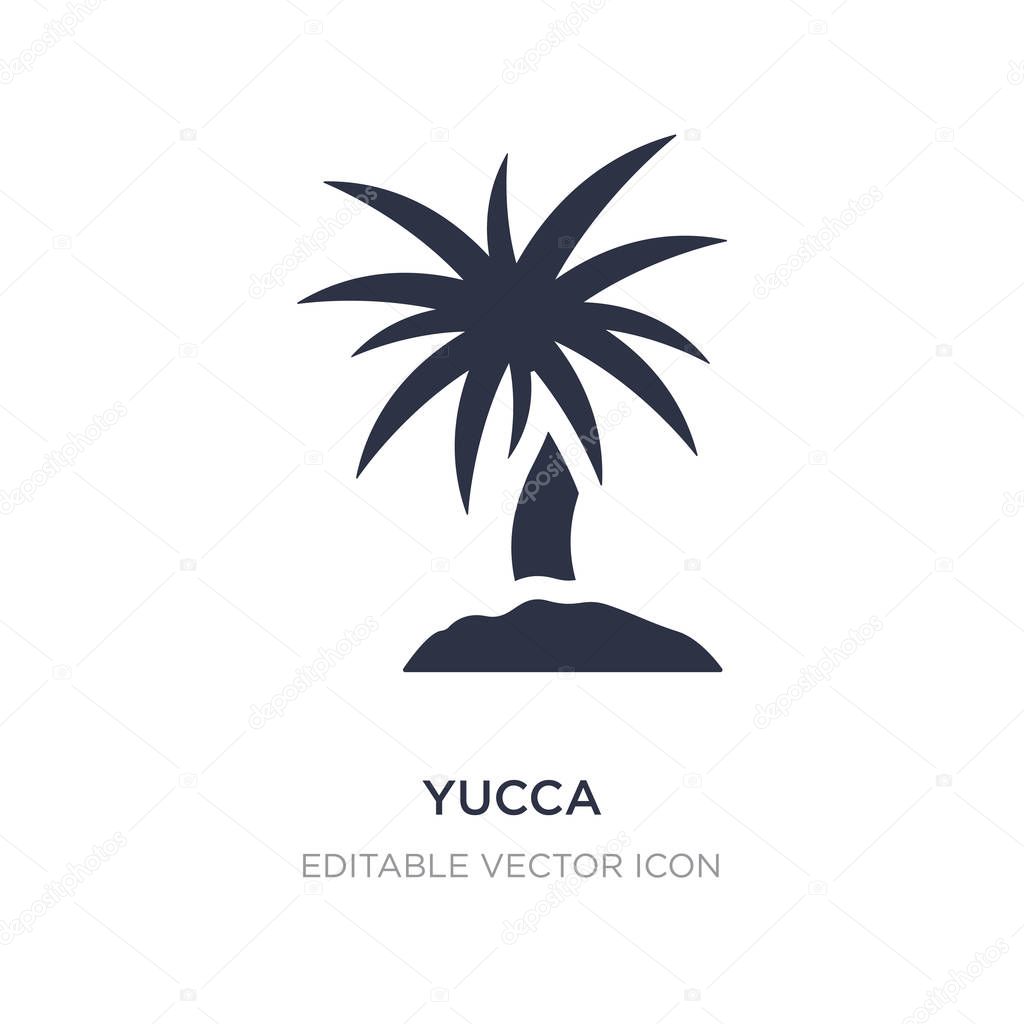 Yucca icon on white background. Simple element illustration from Nature concept. yucca icon symbol design.
