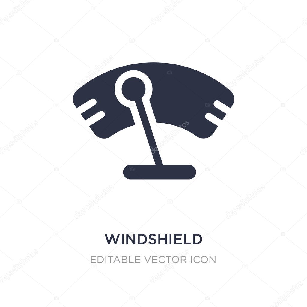 Windshield icon on white background. Simple element illustration from Transportation concept. windshield icon symbol design.