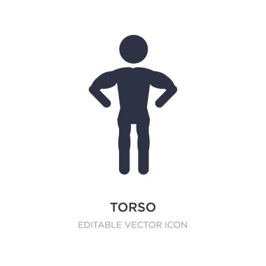 Beyaz arka plan gövde simgesi. Basit öğe örnek