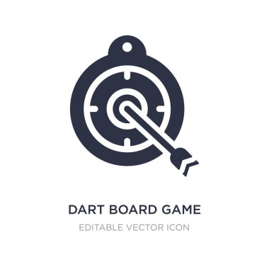 Dart masa oyunu simgesi beyaz arka plan üzerinde. Basit öğe illustr