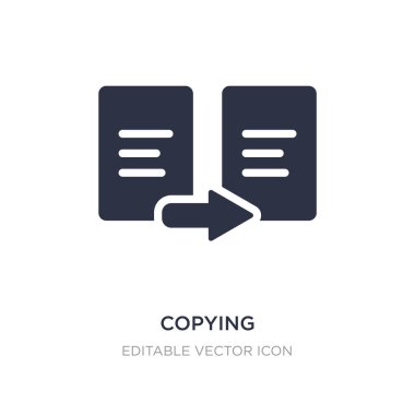 simgesi beyaz zemin üzerine kopyalama. Basit öğe illüstrasyon fr