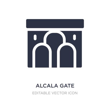 Alcala beyaz arka plan üstünde kutsal kişilerin resmi geçidi. Basit öğe illustratio