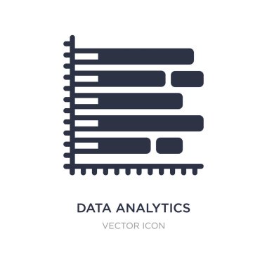 alt satırı simgesi üzerinde beyaz bac ile analytics Bar grafiği veri