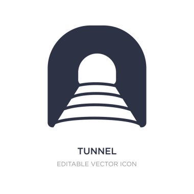 Tünel simgesi beyaz arka plan üzerinde. Basit öğe illüstrasyon fro