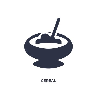 Mısır gevreği simgesi beyaz arka plan üzerinde. Basit öğe illüstrasyon fro