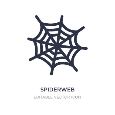 Beyaz arka plan SpiderWeb simgesi. Basit öğe illüstrasyon 