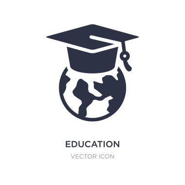 beyaz zemin üzerine eğitim simgesi. Basit öğe illüstrasyon 