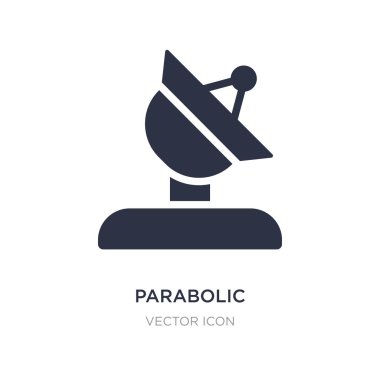 Parabolik simgesi beyaz arka plan üzerinde. Basit öğe illüstrasyon 