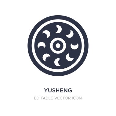 Beyaz arka planda Yusheng simgesi. Basit eleman illüstrasyon fr