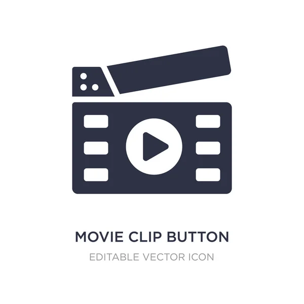 Filmclip-Symbol auf weißem Hintergrund. Einfaches Element — Stockvektor