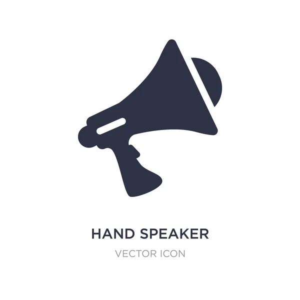 Hand speaker icon on white background. Simple element illustrati — Stock Vector