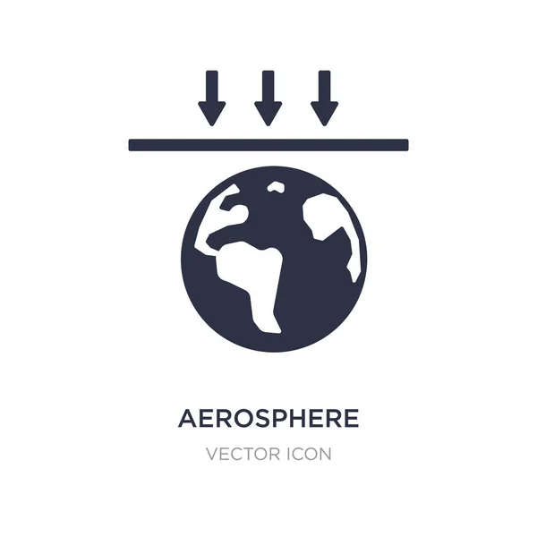 Aerosphären-Symbol auf weißem Hintergrund. einfache Elementillustration — Stockvektor