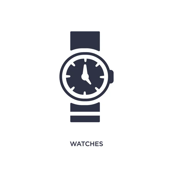 Horloges pictogram op witte achtergrond. Eenvoudig element met de illustratie fr — Stockvector