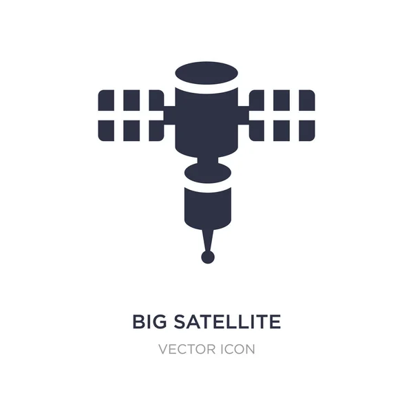 Großes Satellitensymbol auf weißem Hintergrund. einfaches Element veranschaulichen — Stockvektor