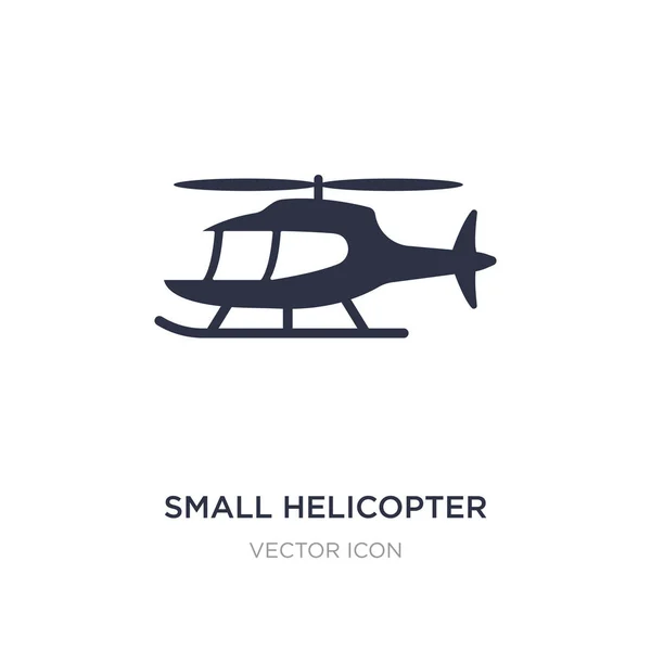 Small helicopter icon on white background. Simple element illust — Stock Vector
