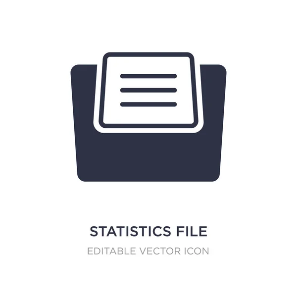 Statistik-Dateisymbol auf weißem Hintergrund. einfaches Element illustr — Stockvektor