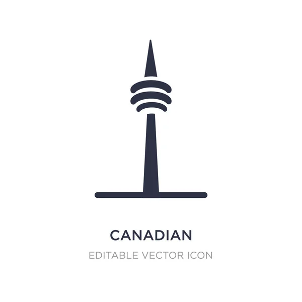 Icono de la torre nacional canadiense sobre fondo blanco. Elemento simple — Vector de stock