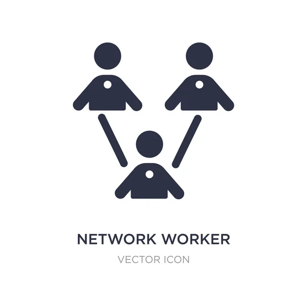 Netzwerker-Symbol auf weißem Hintergrund. einfaches Element illustriert — Stockvektor