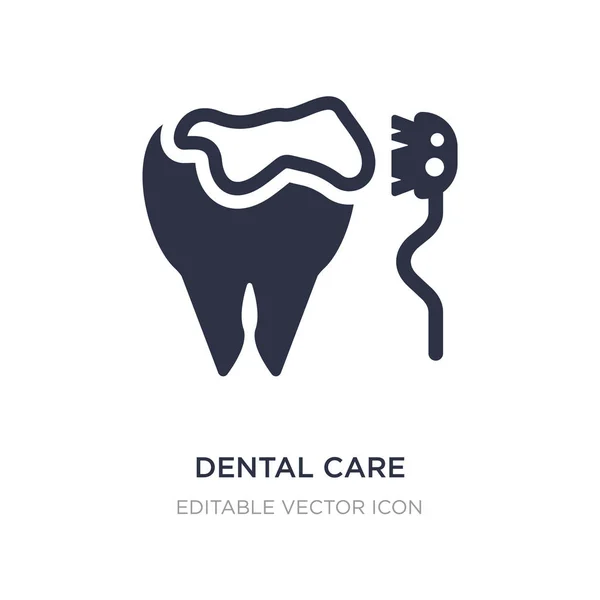 Icono de atención dental sobre fondo blanco. Elemento simple ilustración — Vector de stock