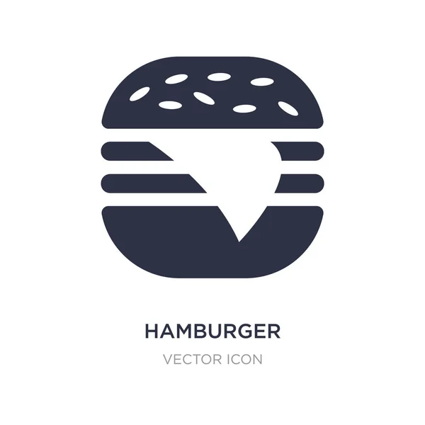 Icono de la hamburguesa sobre fondo blanco. Elemento simple ilustración — Vector de stock