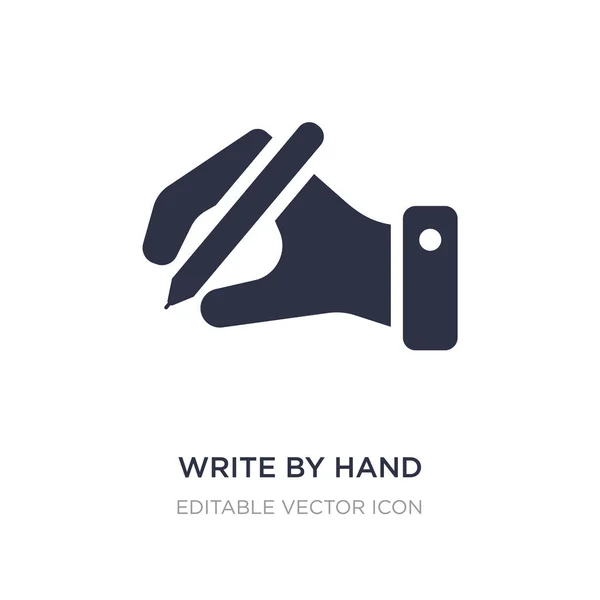 Schreiben per Hand-Symbol auf weißem Hintergrund. einfaches Element veranschaulichen — Stockvektor