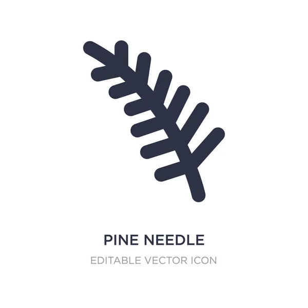 Pine needle icon on white background. Simple element illustratio — Stock Vector