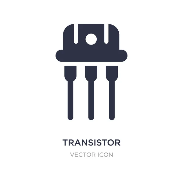 Ícone transistor no fundo branco. Ilustração do elemento simples — Vetor de Stock