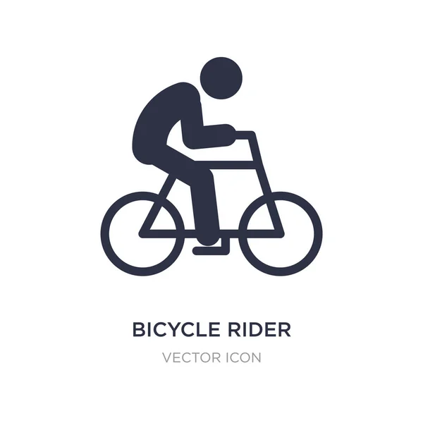Bicycle rider icon on white background. Simple element illustrat — Stock Vector