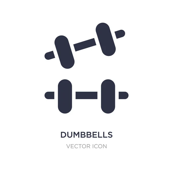 Dumbbells icon on white background. Simple element illustration — Stock Vector