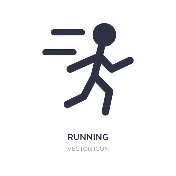 Running icon on white background. Simple element illustration fr — Stock Vector