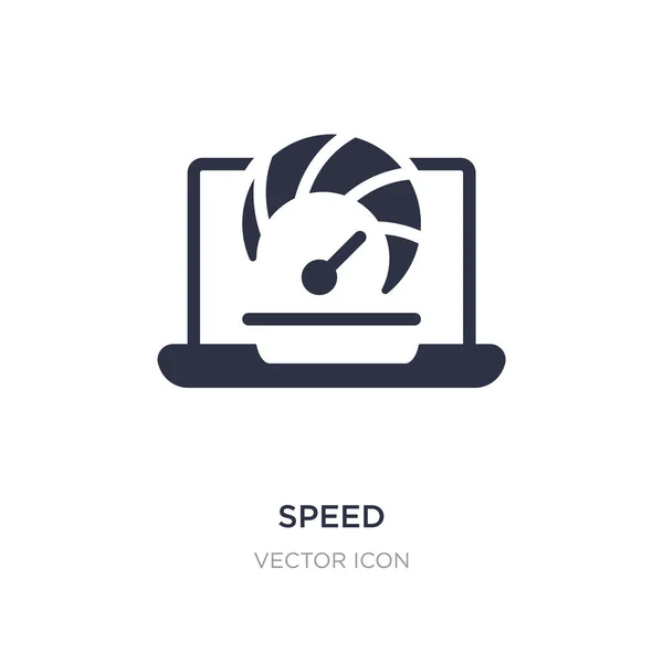 Speed-Symbol auf weißem Hintergrund. einfache Elementillustration aus — Stockvektor